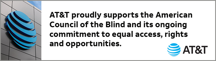 AT&T proudly supports ACB's commitment to access, rights, and opportunities.