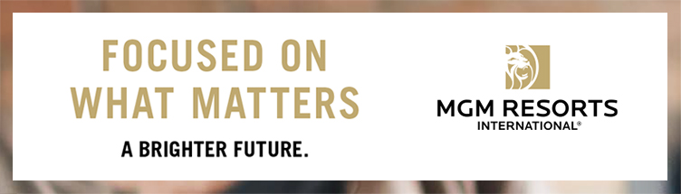 Banner ad for MGM Resorts - Focused on what matters