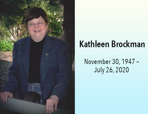 Kathy standing outside and smiling. November 30, 1947 - July 26, 2020.