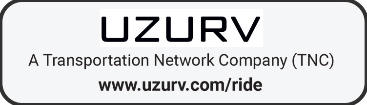 Banner ad for UZURV - A transportation network company