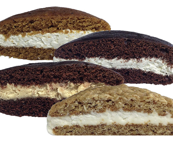 Amish Whoopie Pies with cut view showing delicious inside