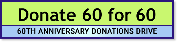Donate 60 for 60 - Anniversary Donations Drive